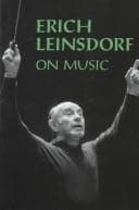 Tapa de Erich Leinsdorf on music