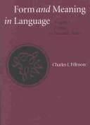 Tapa de Form and meaning in language