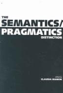 Tapa de The Semantics/Pragmatics Distinction