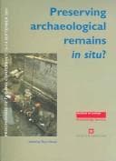 Tapa de Preserving Archaeological Remains in Situ? Proceedings of the 2nd Conference 12-14 September 2001