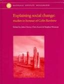 Tapa de EXPLAINING SOCIAL CHANGE: STUDIES IN HONOUR OF COLIN RENFREW; ED. BY JOHN CHERRY