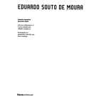 Tapa de Eduardo Souto de Moura