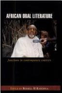 Tapa de African Oral Literature