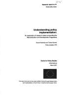 Tapa de Understanding policy implementation