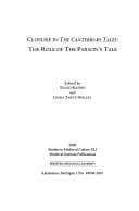 Tapa de Closure in the Canterbury tales