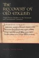 Tapa de The recovery of Old English