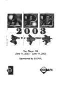 Tapa de APL 2003 "Stretching the Mind"