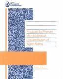 Tapa de Practices to prevent microbiological contamination of water mains