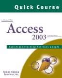 Tapa de Quick Course in Microsoft Office Access 2003