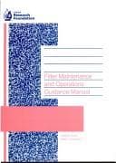 Tapa de Filter maintenance and operations guidance manual