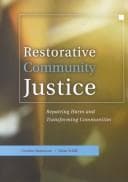 Tapa de Restorative community justice
