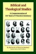 Tapa de Biblical and Theological Studies