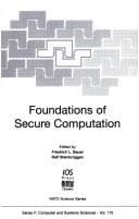 Tapa de Foundations of secure computation