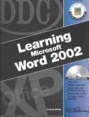 Tapa de Learning MS Word 2002