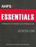 Tapa de AHFS Drug Information Essentials 2005-2006