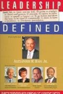 Tapa de Leadership defined