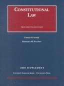 Tapa de 2000 supplement, Constitutional law, thirteenth edition