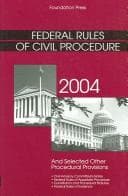 Tapa de Federal Rules of Civil Procedure