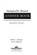 Tapa de Nonprofit board answer book