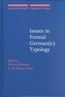 Tapa de Issues in formal German(ic) typology