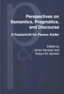 Tapa de Perspectives on semantics, pragmatics, and discourse
