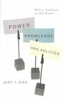 Tapa de Power, Knowledge, And Politics