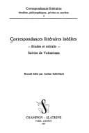 Tapa de Correspondances littéraires inédites