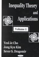 Tapa de Inequality Theory and Applications