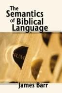 Tapa de The semantics of Biblical language