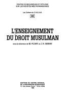Tapa de L'Enseignement du droit musulman