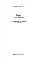Tapa de Essais œcuméniques