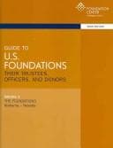 Tapa de Guide to U.S. foundations, their trustees, officers, and donors