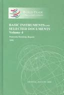 Tapa de WTO basic instruments and selected Documents