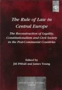 Tapa de The rule of law in Central Europe