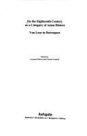 Tapa de On the eighteenth century as a category of Asian history