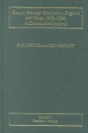 Tapa de County Borough Elections in England and Wales, 1919-1938 Vol. 2