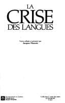 Tapa de La Crise des langues