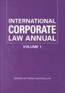 Tapa de International Corporate Law