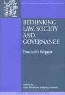 Tapa de Rethinking law, society and governance