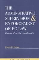 Tapa de The Administrative Supervision and Enforcement of Ec Law