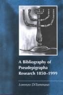 Tapa de A Bibliography of Pseudepigrapha Research, 1850-1999