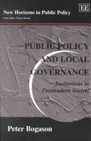 Tapa de Public Policy and Local Governance
