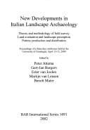 Tapa de New Developments in Italian Landscape Archaeology (British Archaeological Reports (BAR) International S.)