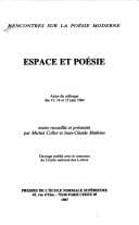 Tapa de Espace et poésie