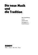 Tapa de Die neue Musik und die Tradition - Vol. 19