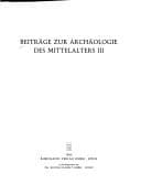 Tapa de Beiträge zur Archäologie des Mittelalters