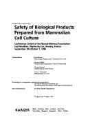 Tapa de Safety of biological products prepared from mammalian cell culture