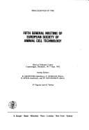 Tapa de Proceedings of the fifth general meeting of European Society of Animal Cell Technology