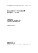 Tapa de Radiation Tolerance of Normal Tissues (Frontiers of Radiation Therapy and Oncology)