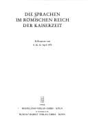 Tapa de Die Sprachen im römischen Reich der Kaiserzeit